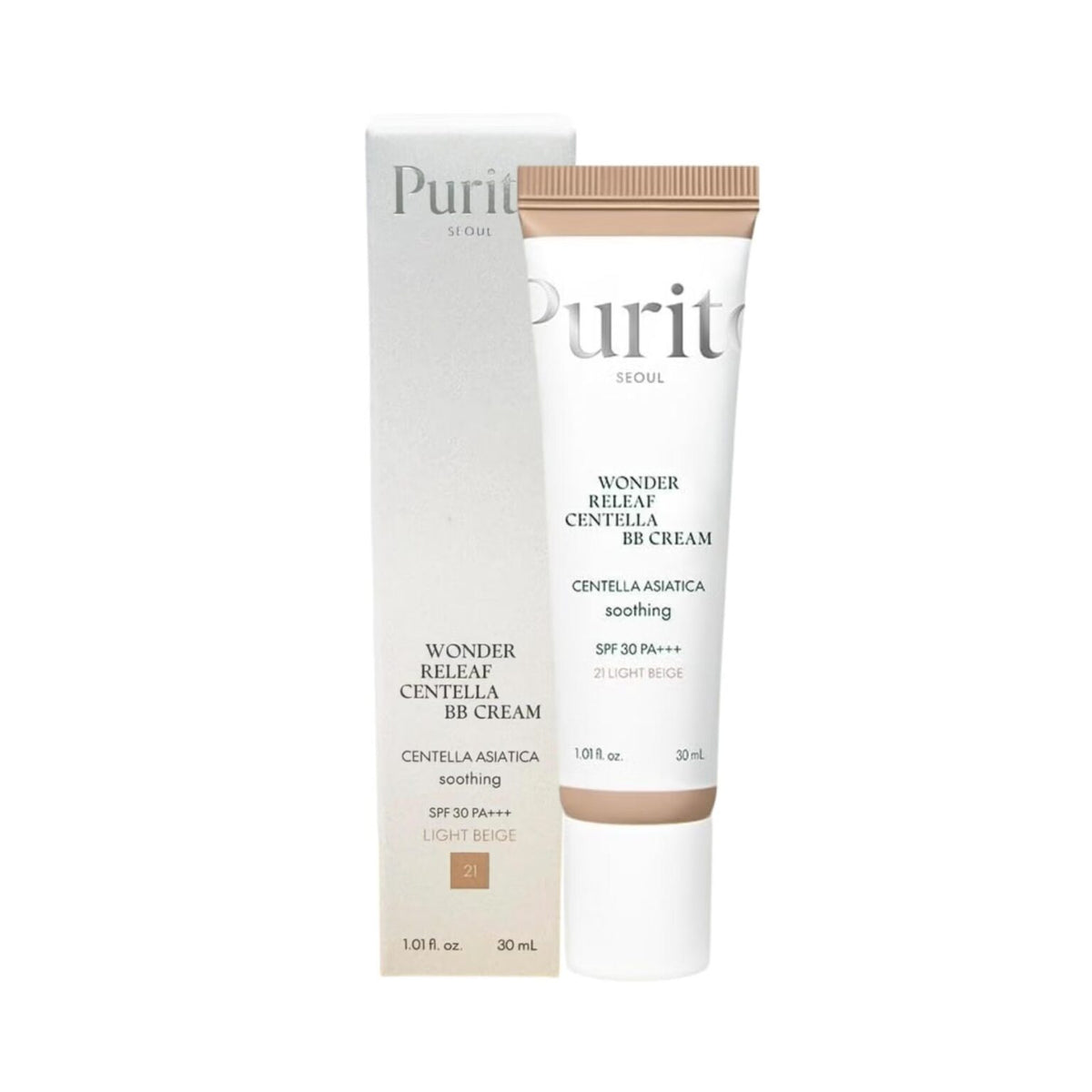 Wonder Releaf Centella BB Cream (Light Beige) - Purito