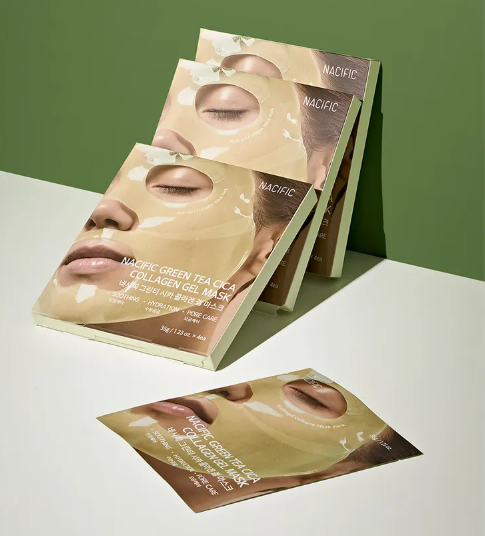 Green Tea Cica Collagen Gel Mask - Nacific