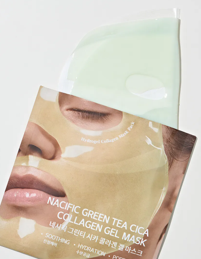 Green Tea Cica Collagen Gel Mask - Nacific