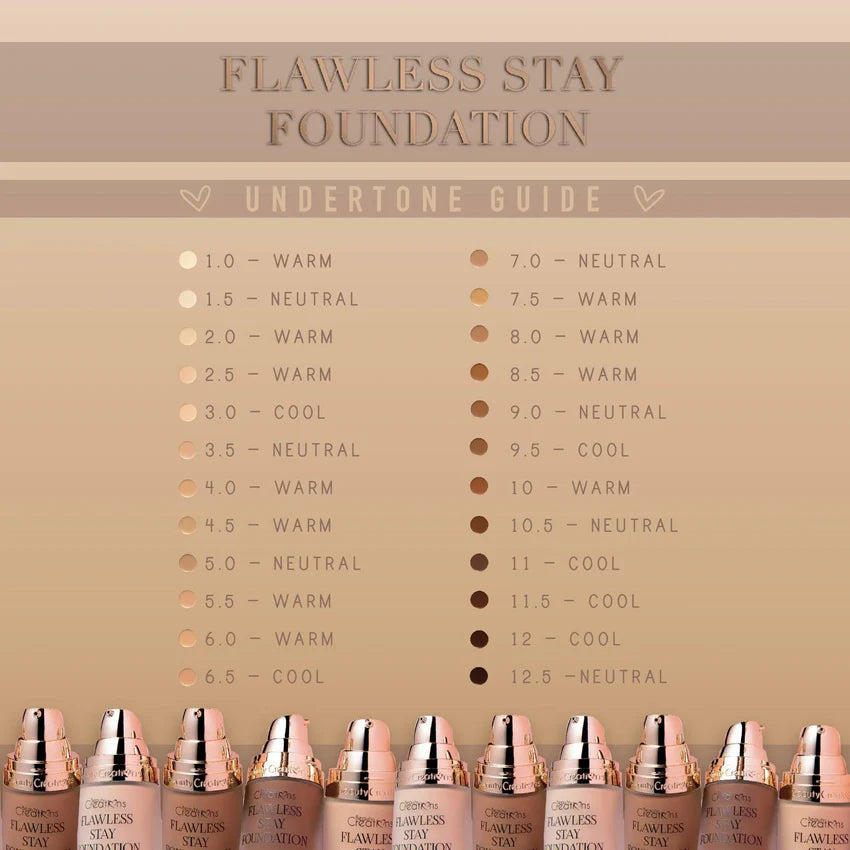 Flawless Stay Foundation (Tono 3.0) - Beauty Creations
