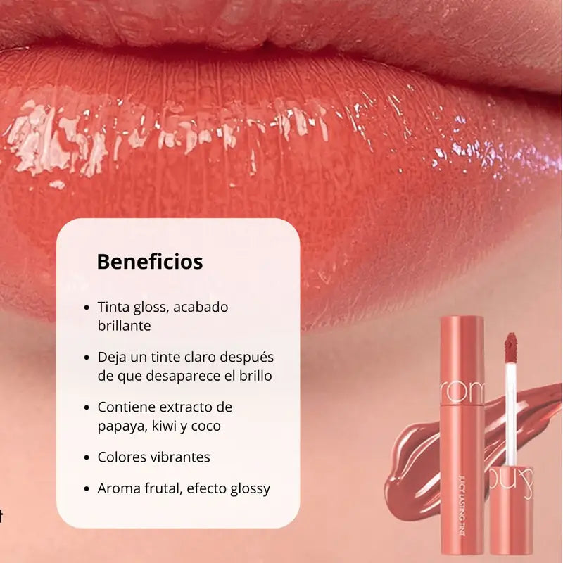 Tinta Juicy Lasting Tint (Apple Brown) - Rom&nd