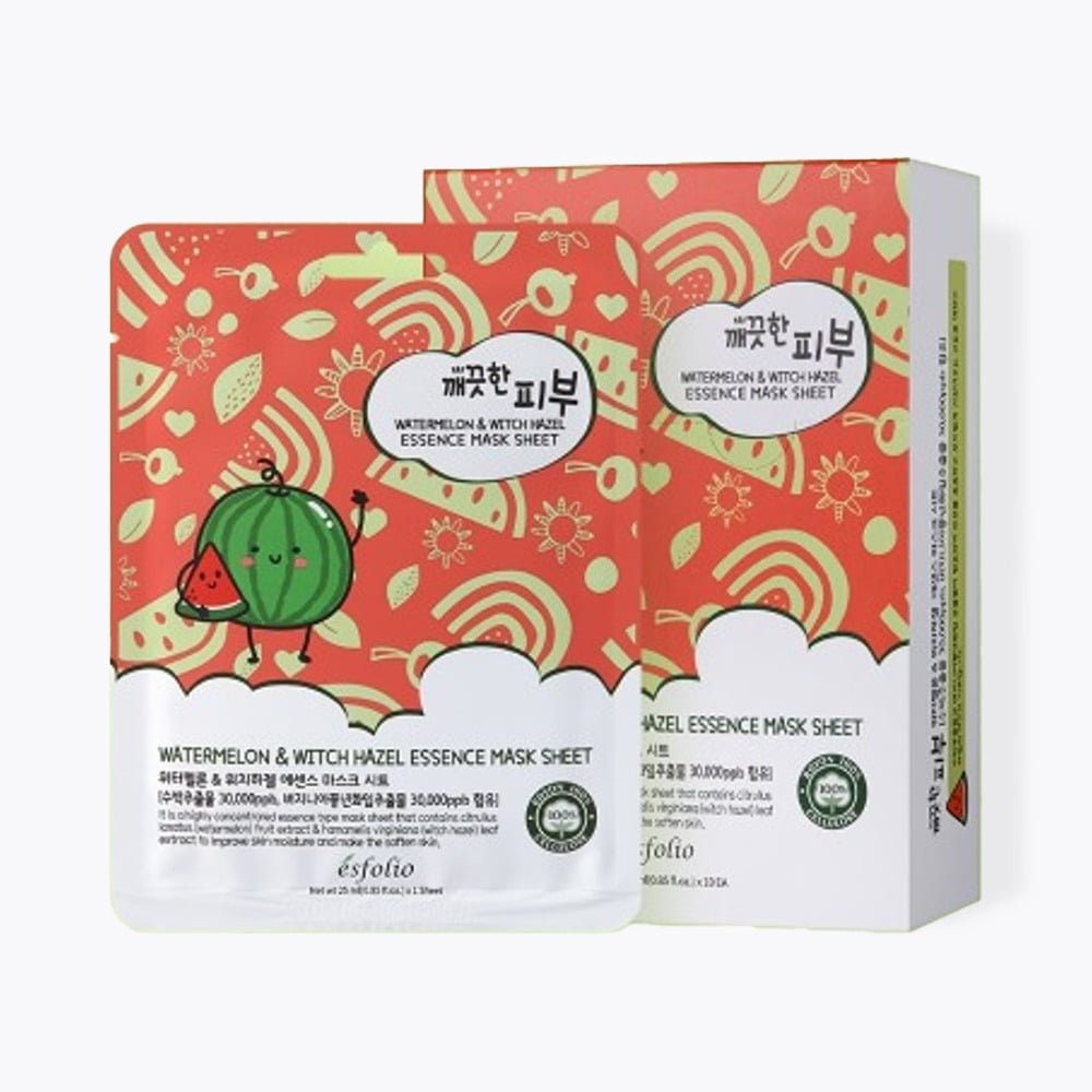 Watermelon & Witch Hazel Essence Mask Sheet - Esfolio